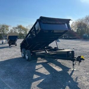 Premier 7 x 12 Low Profile Dump Trailer – Combo Gate & Ramps