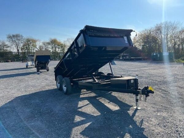 Premier 7 x 12 Low Profile Dump Trailer – Combo Gate & Ramps