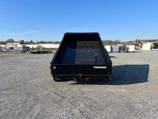 Premier 7 x 12 Low Profile Dump Trailer – Combo Gate & Ramps - Image 3