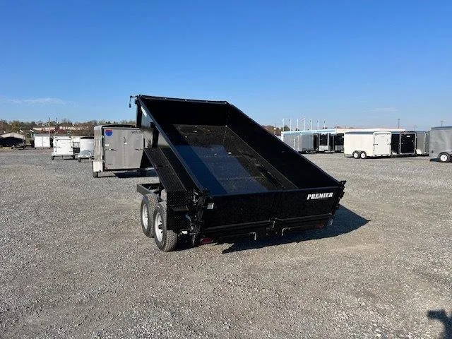 Premier 7 x 12 Low Profile Dump Trailer – Combo Gate & Ramps - Image 6