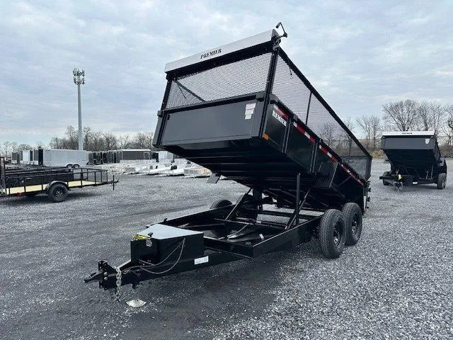 Premier 7 x 14 High Side Dump Trailer – Combo Gate & Ramps - Image 4