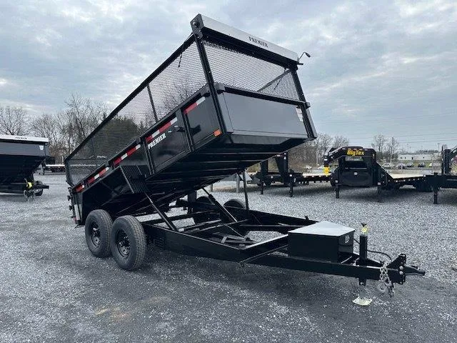 Premier 7 x 14 High Side Dump Trailer – Combo Gate & Ramps