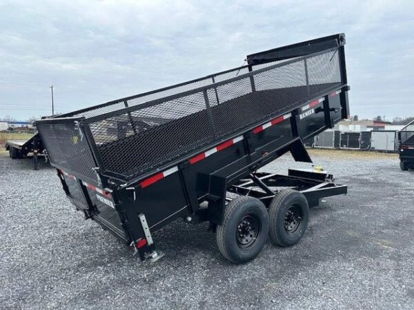 Premier 7 x 14 High Side Dump Trailer – Combo Gate & Ramps - Image 6