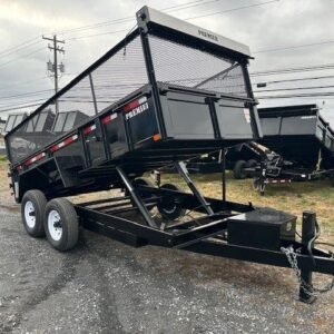 Premier 7 x 14 Dump Trailer – 24″ Mesh Side Extensions