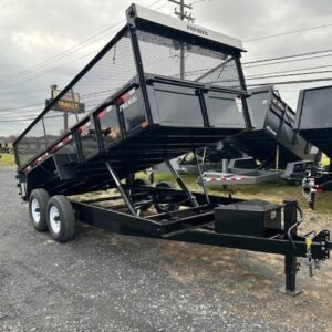 Premier 7 x 16 Dump Trailer – 24″ Mesh Side Extensions
