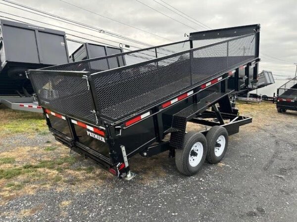 Premier 7 x 16 Dump Trailer – 24″ Mesh Side Extensions - Image 5