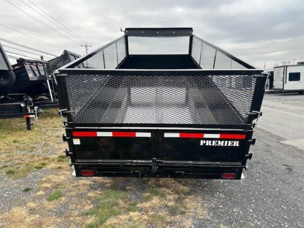 Premier 7 x 16 Dump Trailer – 24″ Mesh Side Extensions - Image 3