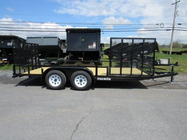 Premier 7 x 16 Landscape Utility Trailer – Side ATV Gate - Image 6