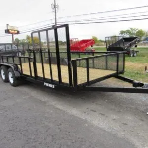 Premier 7 x 20 Landscape Utility Trailer – Mesh Sides & ATV Gate