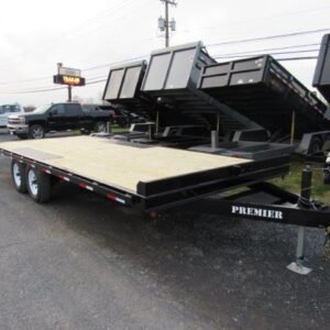 Premier 8.5 x 20 Deckover Equipment Trailer – Slide Out Ramps