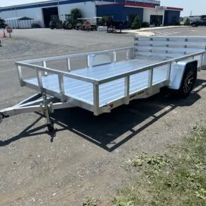 Sport Haven 7×12 Aluminum Landscape Utility Trailer – Deluxe