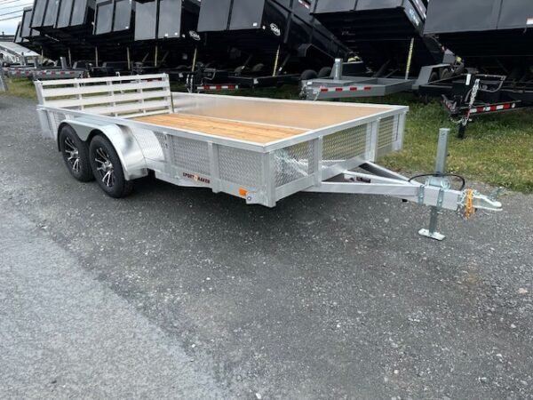 Sport Haven 7×14 Aluminum Utility Trailer – Aluminum Wheels