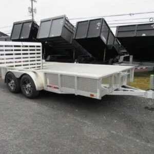 Sport Haven 7×14 Aluminum Landscape Trailer – Heavy Duty Ramp