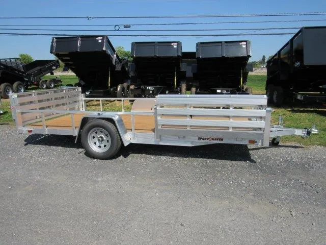 Sport Haven 7×14 Aluminum Utility Trailer – Side ATV Gate - Image 5