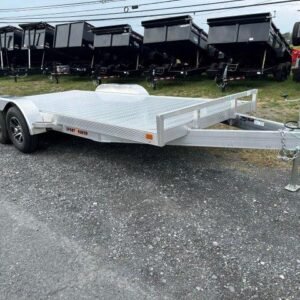 Sport Haven 7×18 Premium Aluminum Car Trailer – 6k Torsion Axles