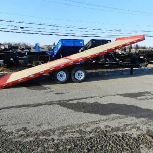 BWise 8 x 24 Deckover Equipment Trailer – Power Tilt