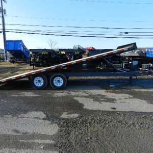 BWise 8 x 22 Deckover Equipment Trailer – Power Tilt