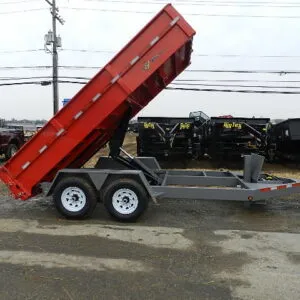 BWise 7 x 14 Dump Trailer – Low Profile With Ramps