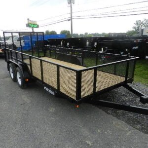 Premier 6.4 x 18 Landscape Utility Trailer – 24″ Mesh Sides