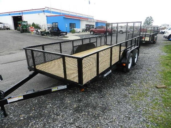 Premier 6.4 x 18 Landscape Utility Trailer – 24″ Mesh Sides - Image 2