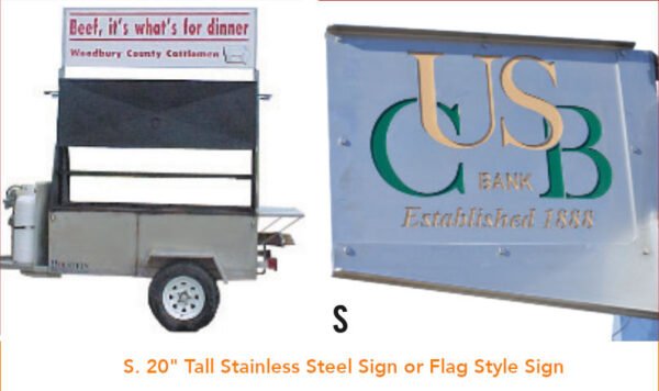 Top Mount and Flag Style Sign - Image 2